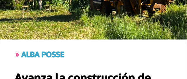 Avanza la construcción de una nueva plaza recreativa destinada a la comunidad