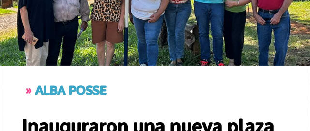 Inauguraron una nueva plaza y oficializaron el nombre de un histórico barrio en reconocimiento a un benefactor local