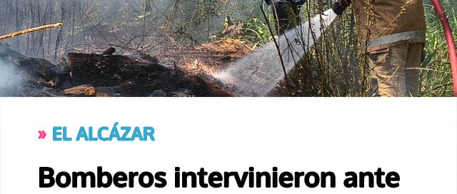 Bomberos intervinieron ante un principio de incendio en una carpintería