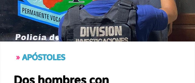 Dos hombres con antecedentes fueron detenidos tras distintos hechos delictivos en la ciudad