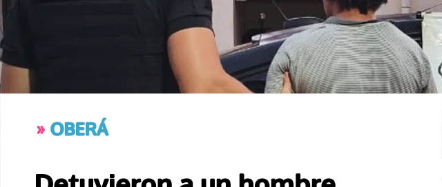 Detuvieron a un hombre que generaba disturbios y amenazó a policías con un machete