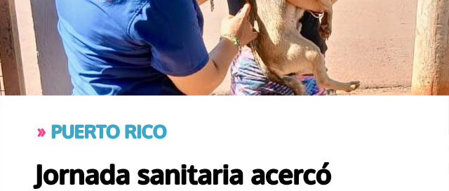 Jornada sanitaria acercó servicios veterinarios gratuitos a los barrios