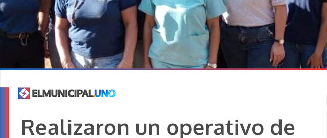 Realizaron un operativo de salud en el paraje Santa Lucía de Alba Posse