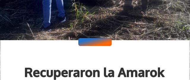 Recuperaron la Amarok robada durante un violento asalto en Alba Posse